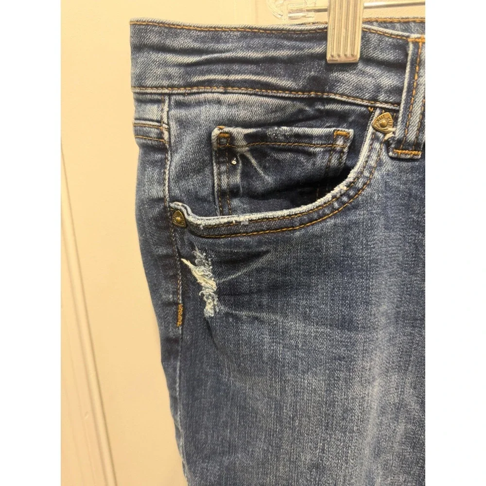 Kut from the Kloth Women Jeans Amy‎ Ankle Straight Leg Blue 24W